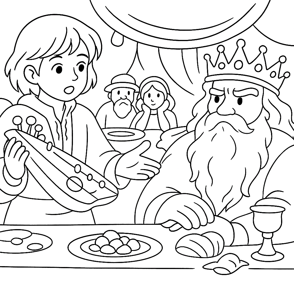 Раскраска по сказке "Садко"