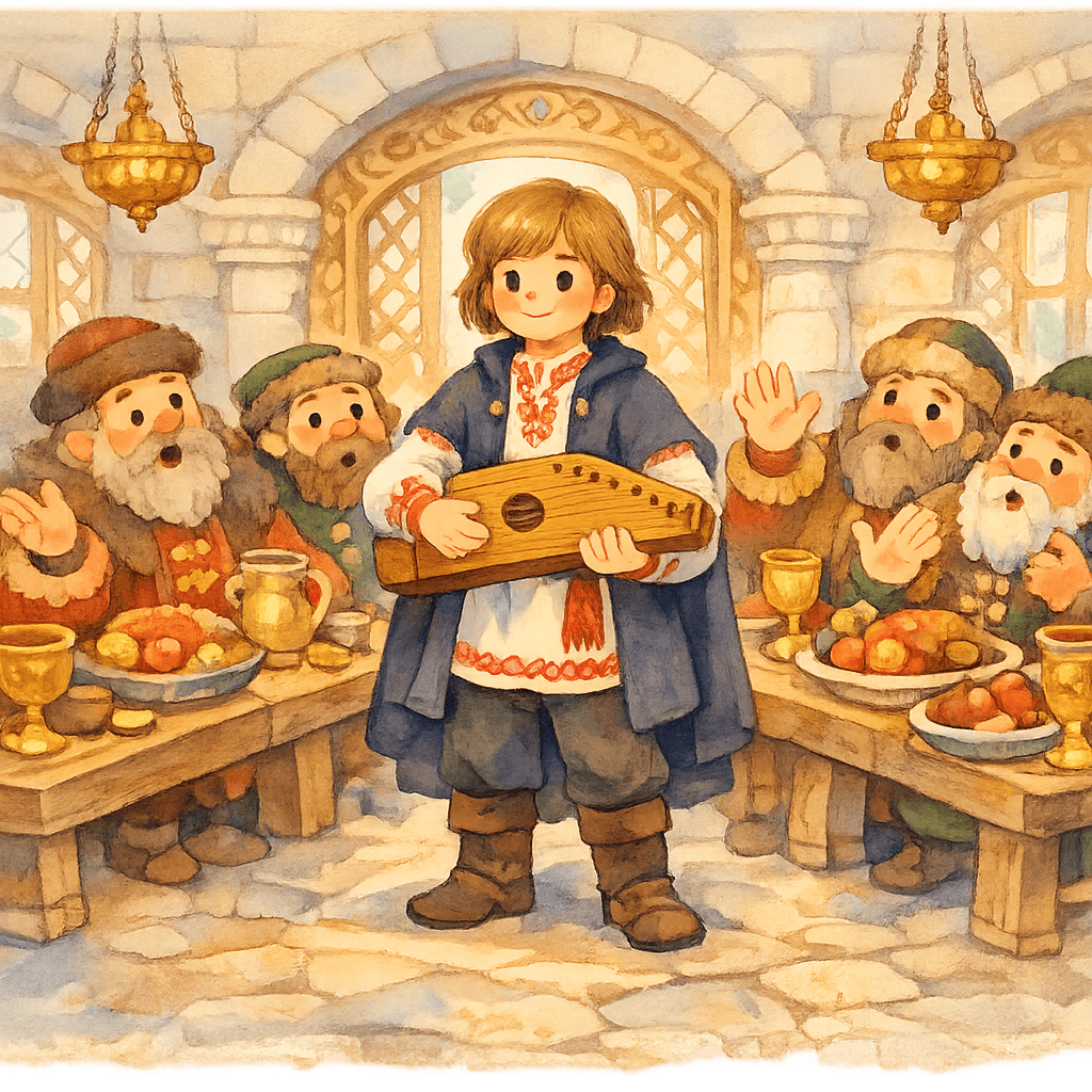 Садко в купеческих палатах на пиру