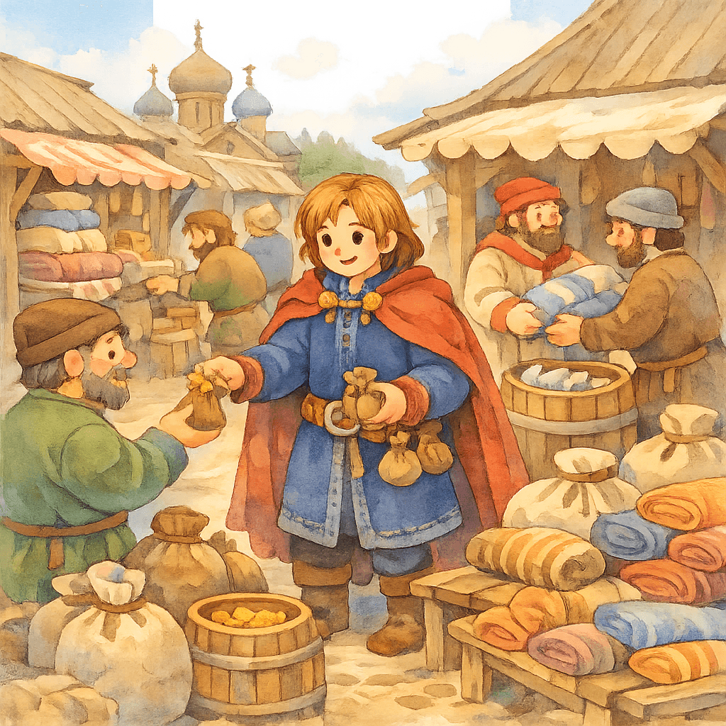 Садко скупает товары в гостином ряду