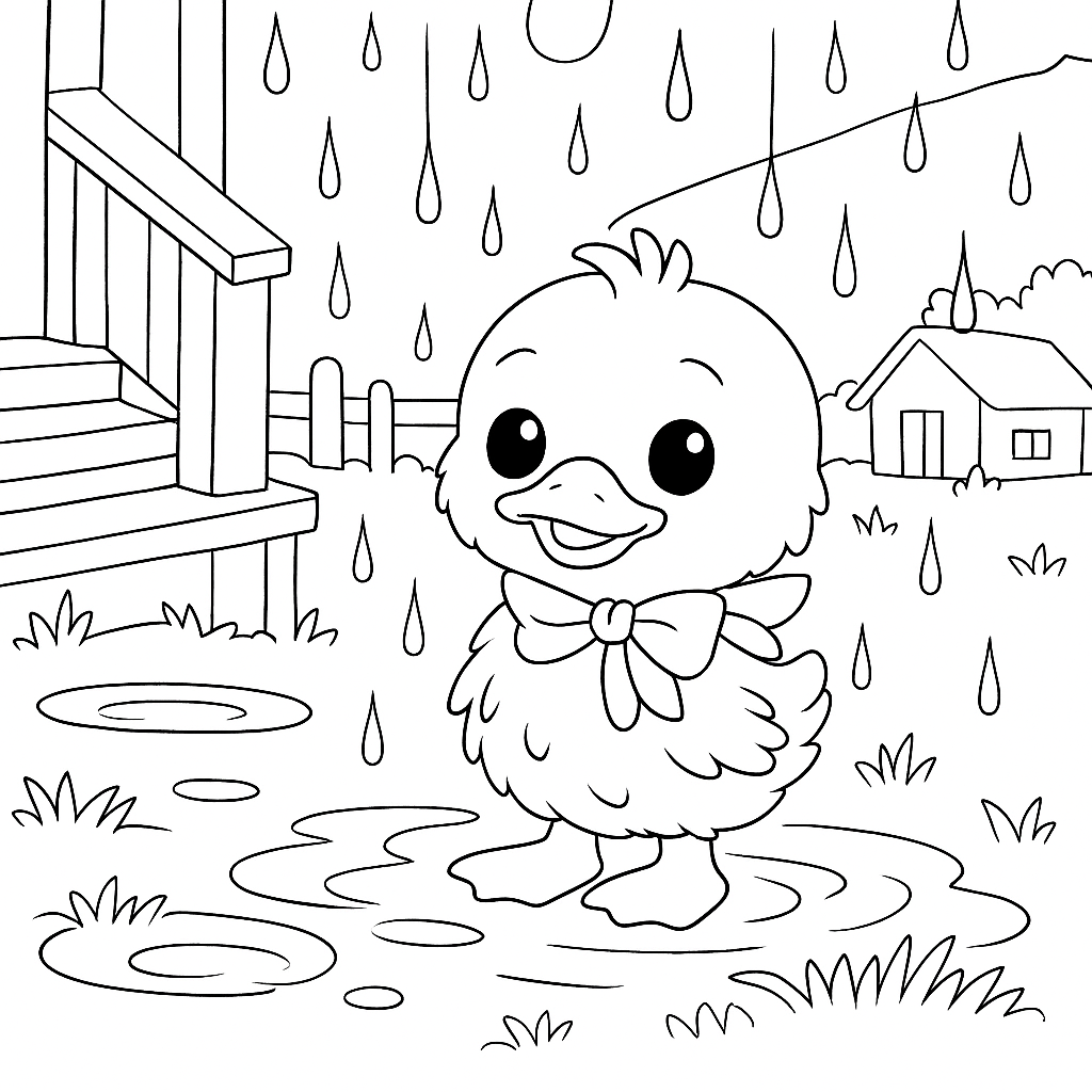 Раскраска по сказке "Однажды утром"