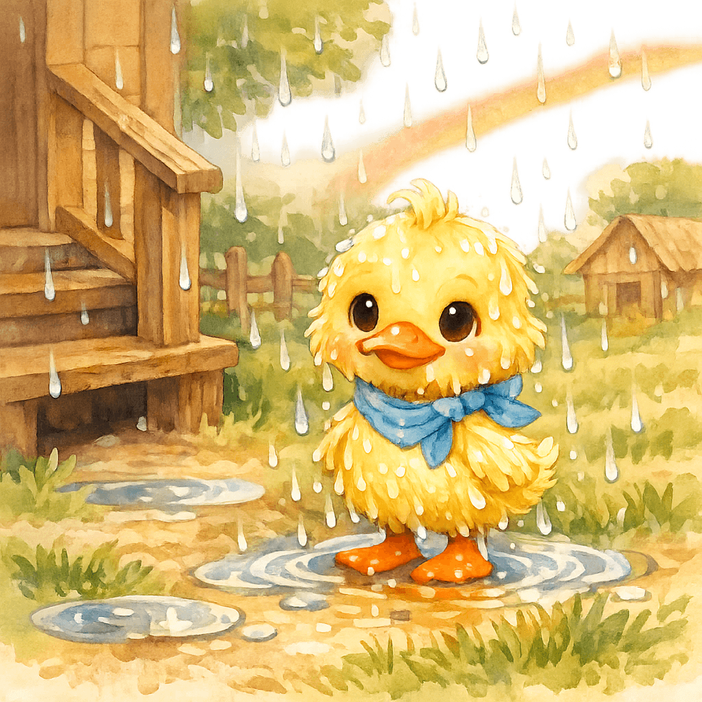 Тёплый дождик умывает Крячика