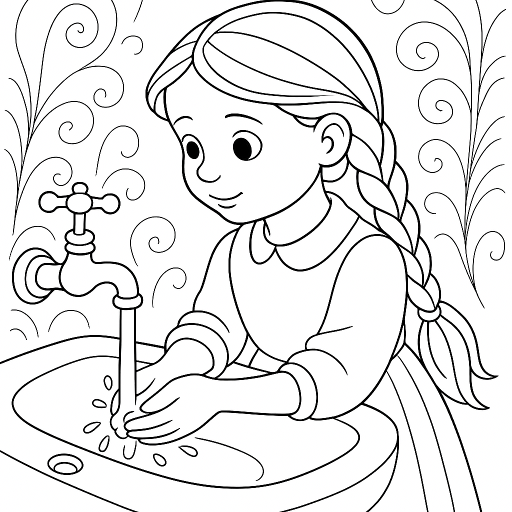 Раскраска по сказке "Галка"