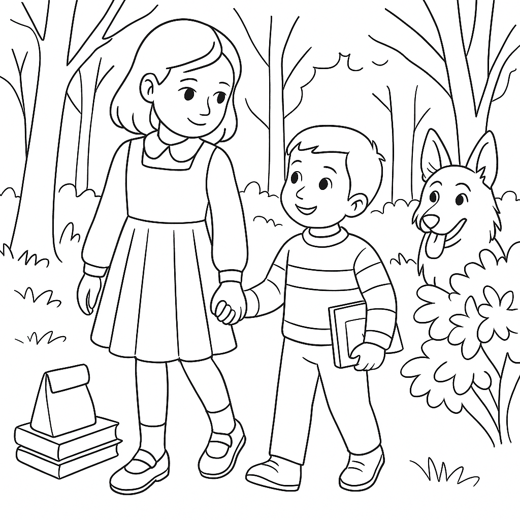 Раскраска по сказке "Совесть"