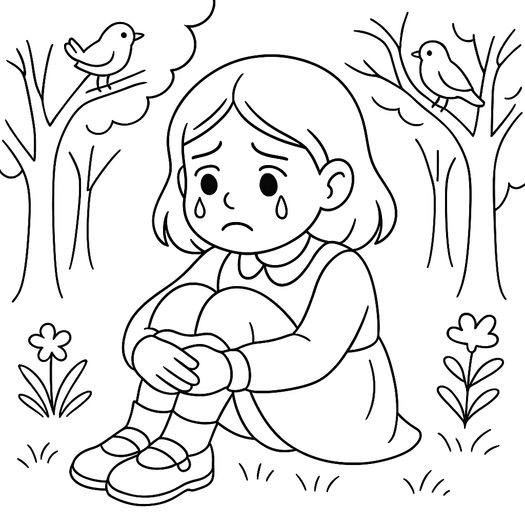 Раскраска по сказке "Совесть"