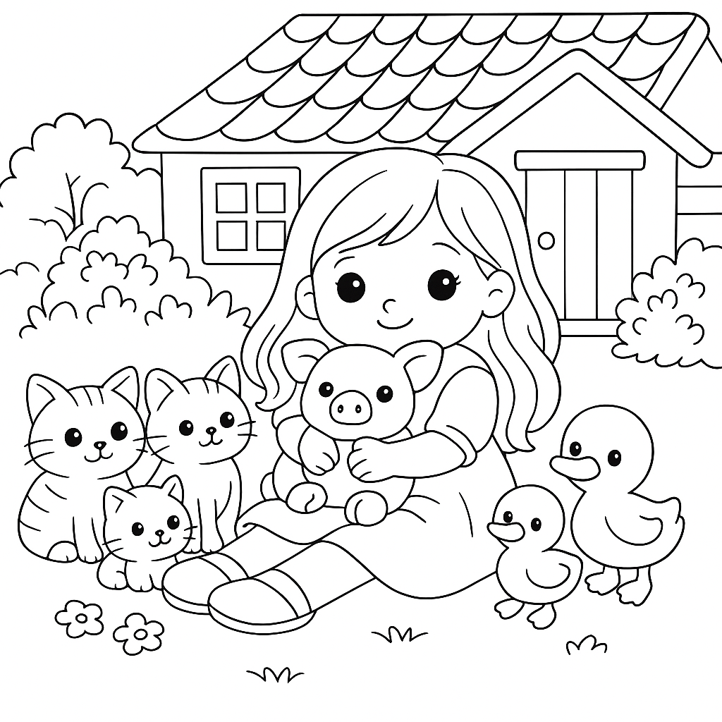 Раскраски: Поросёнок