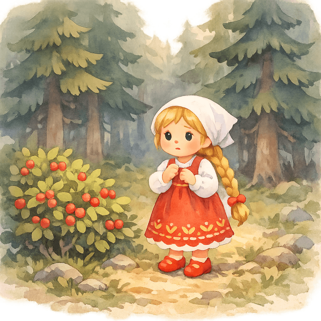 Машенька одна заблудилась в лесу