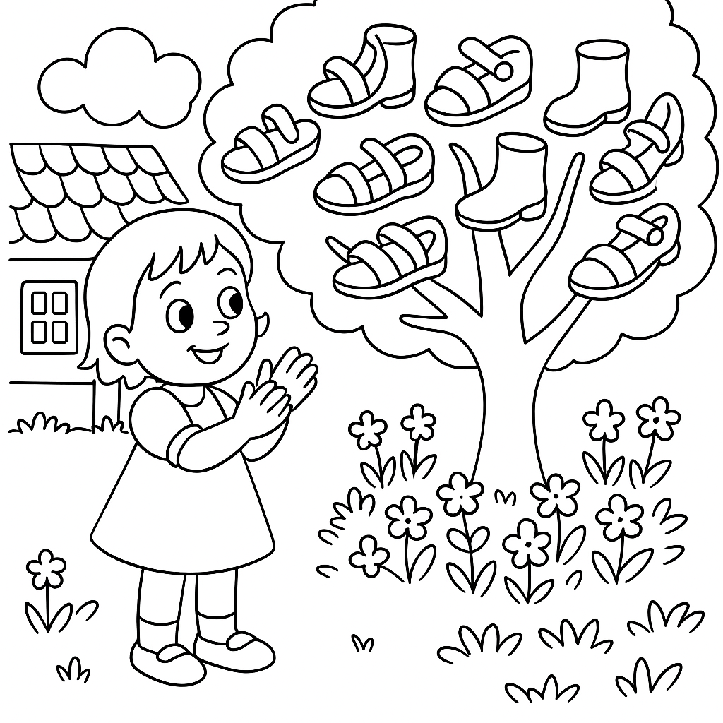 Раскраска по сказке "Что сделала мура"