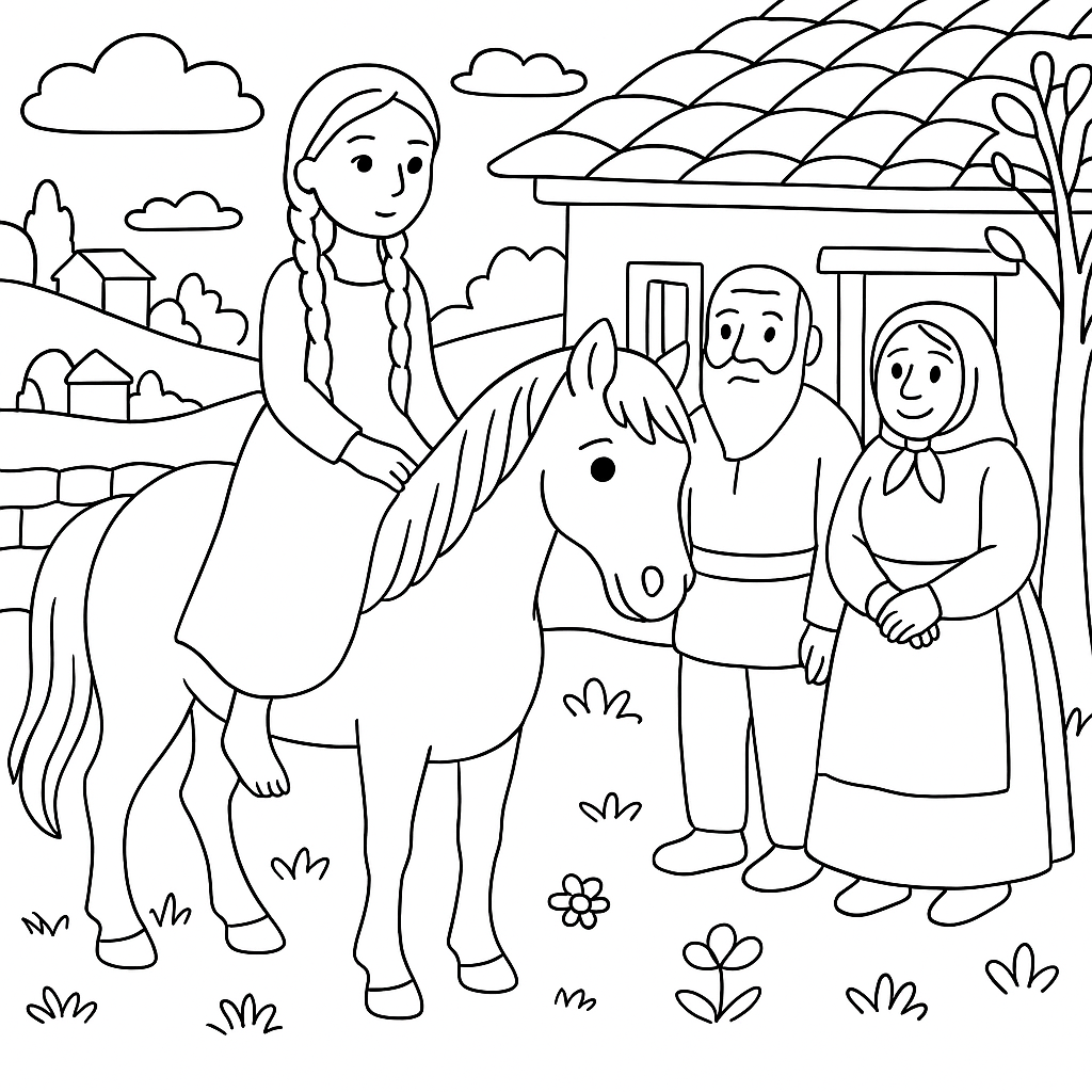 Раскраски: Девушка, сделанная из извести