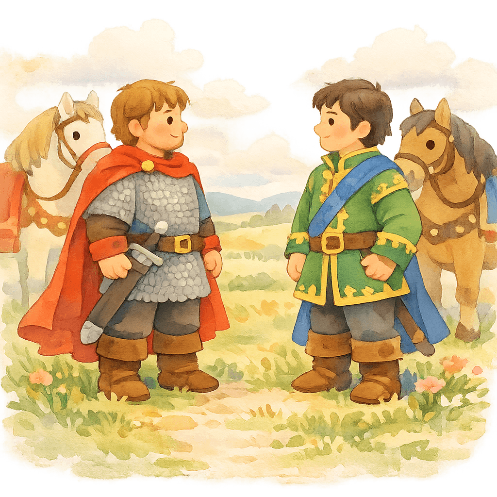 Добрыня и Дунай лицом к лицу — начинается спор