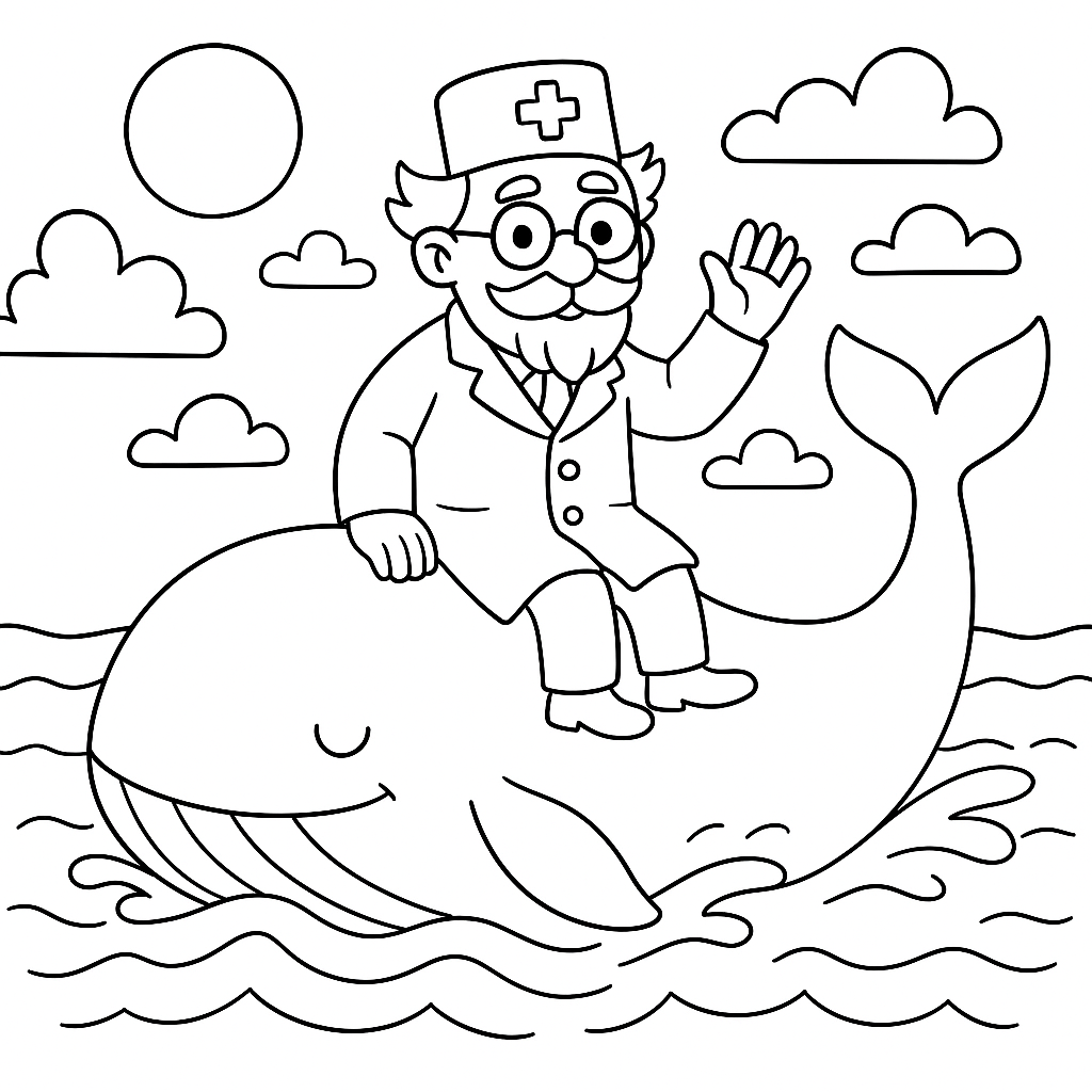 Раскраска по сказке "Айболит"