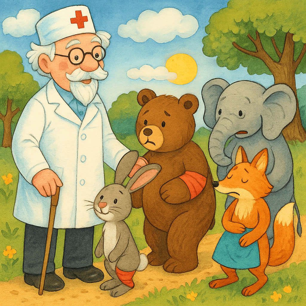 Айболит лечит зверей