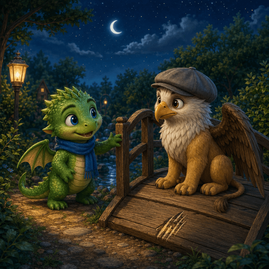 Даня и Гарик находят царапину на доске мостика