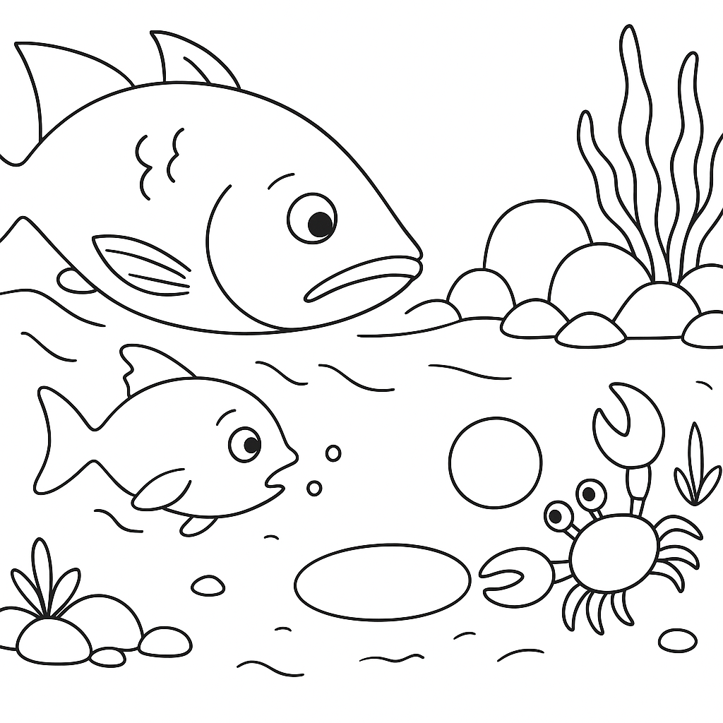 Раскраска по сказке "Звёздочка для Осьминожки Оси"