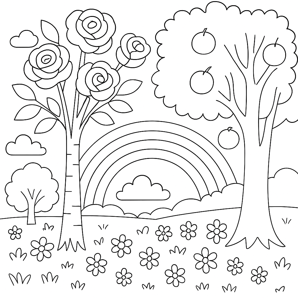 Раскраска по сказке "Радость"