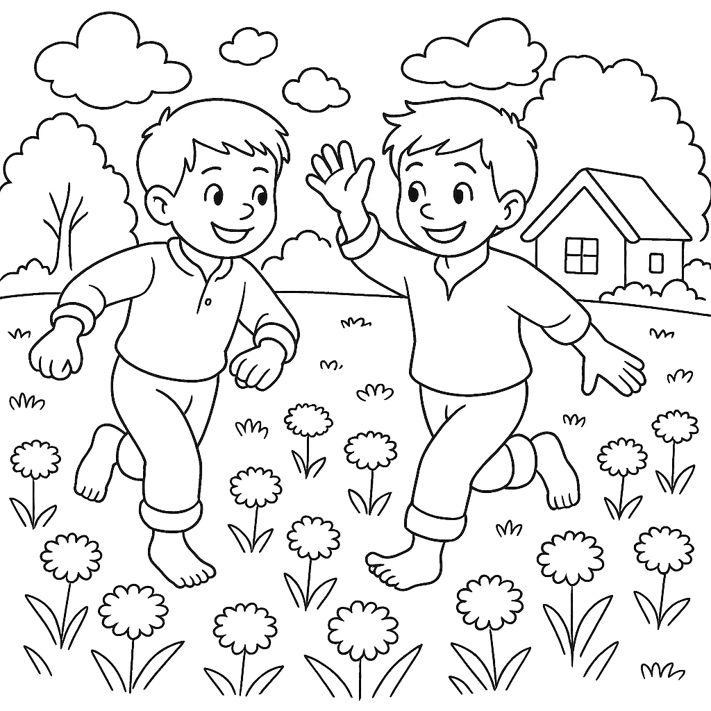 Раскраски: Золотой луг