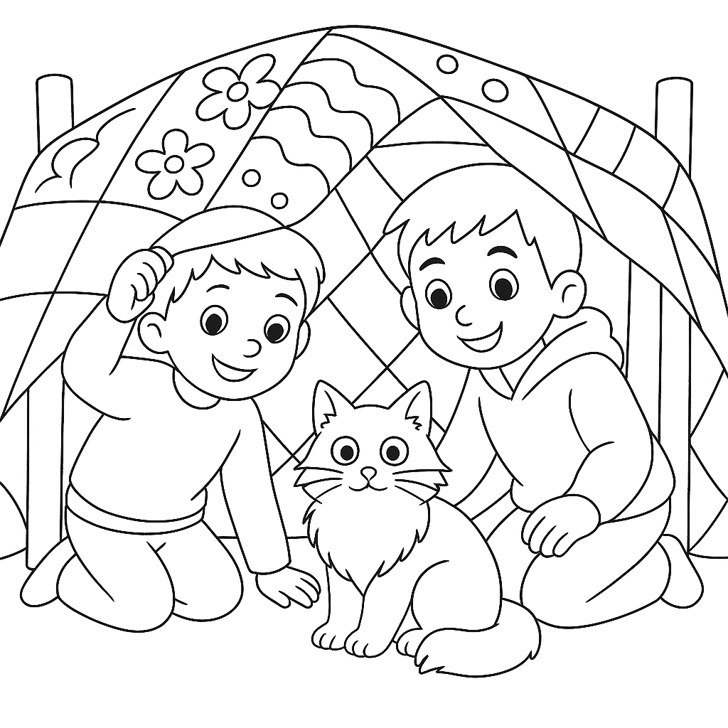 Раскраска по сказке "Мы играем в антарктиду"