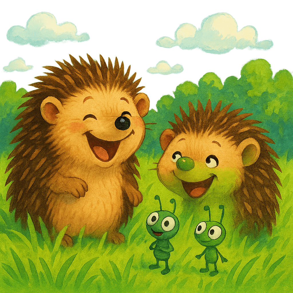 Ежи смеются над козявками, которые пытаются продать им булавки.