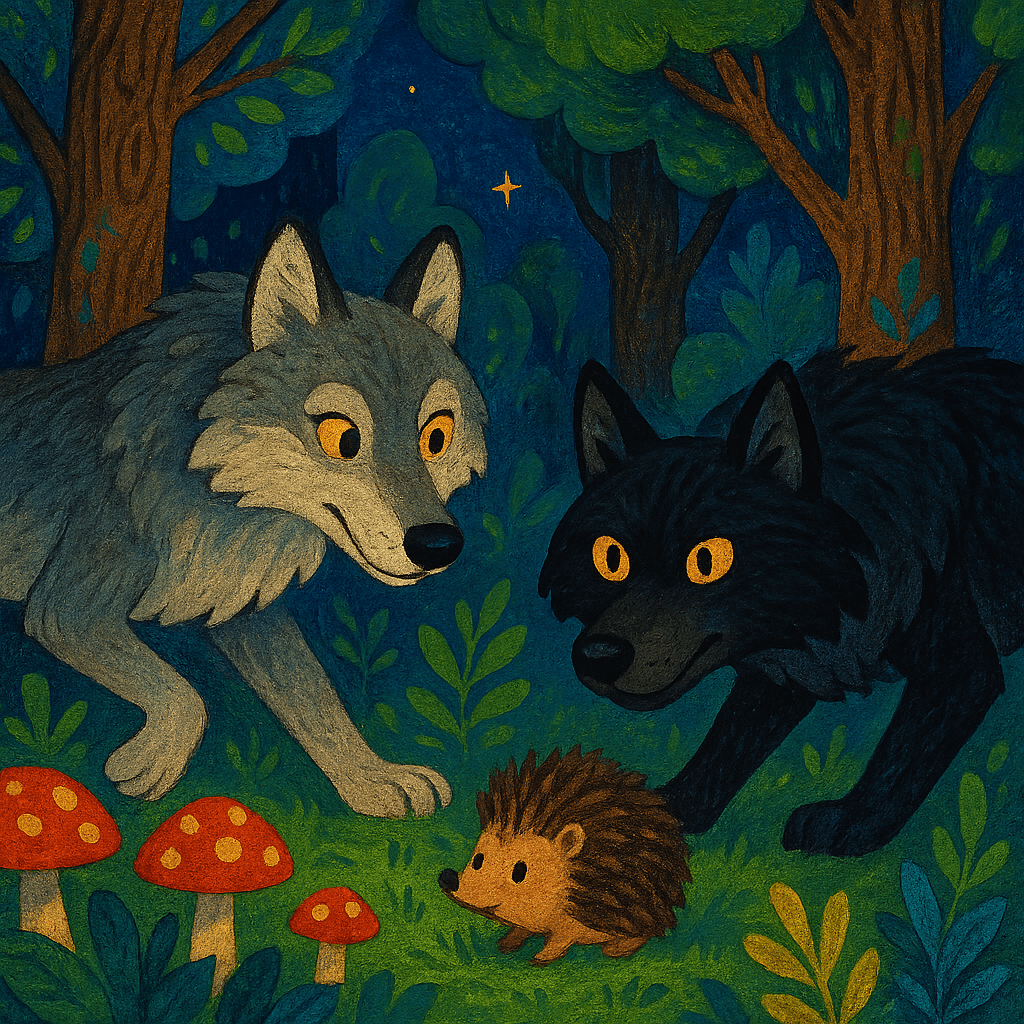 Волки и ёжик