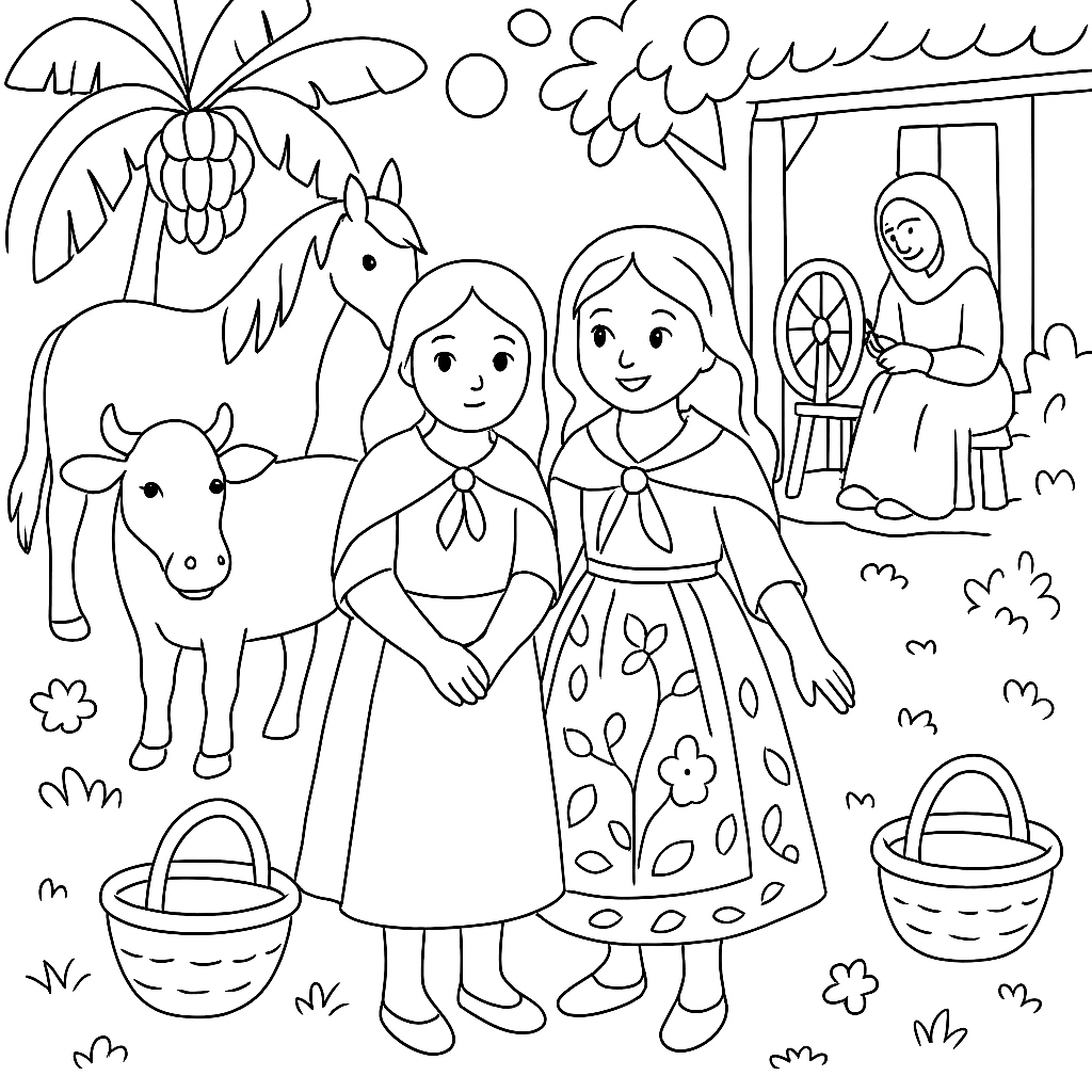 Раскраски: Счастливка и несчастливка