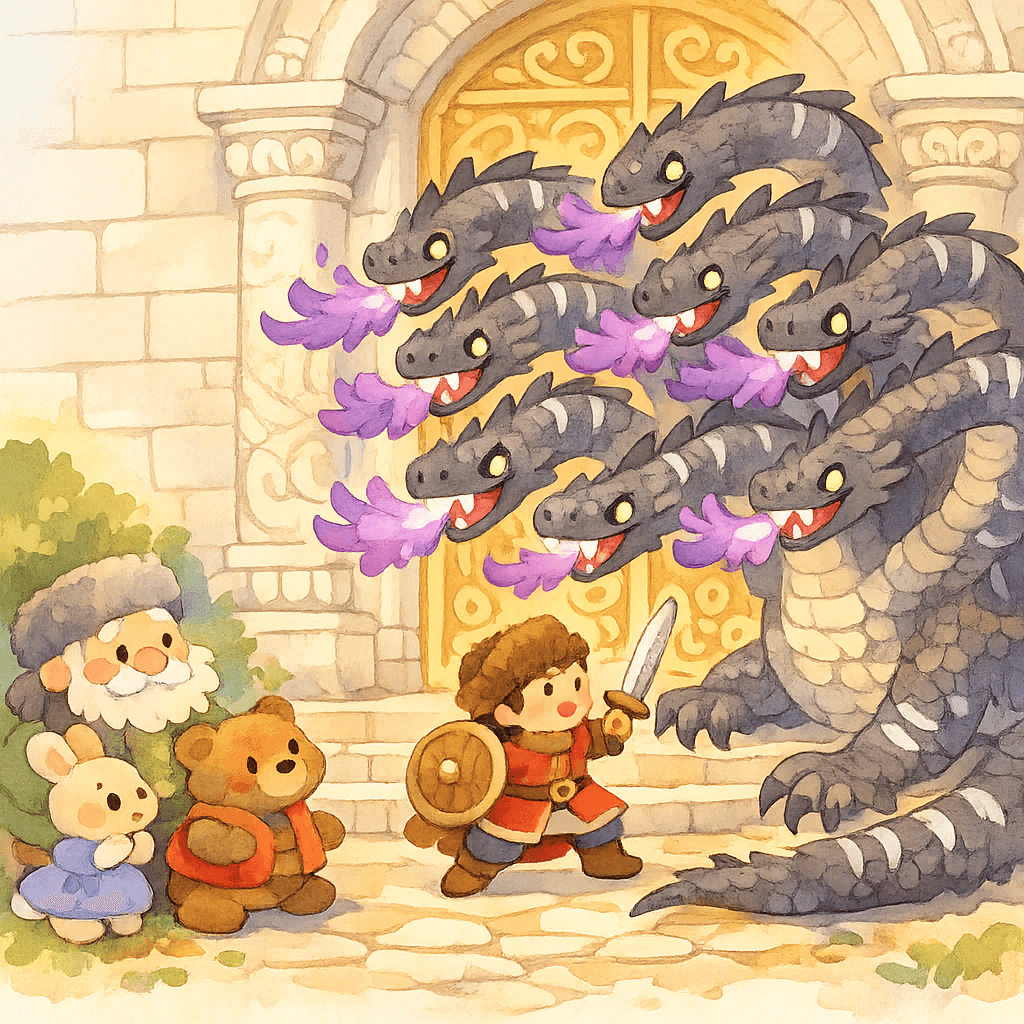 Фролка-сидень сражает двенадцатиглавого змея