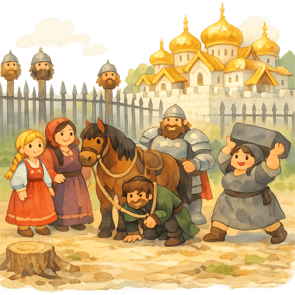 Двор Соловья-разбойника и сражение с Пелькой