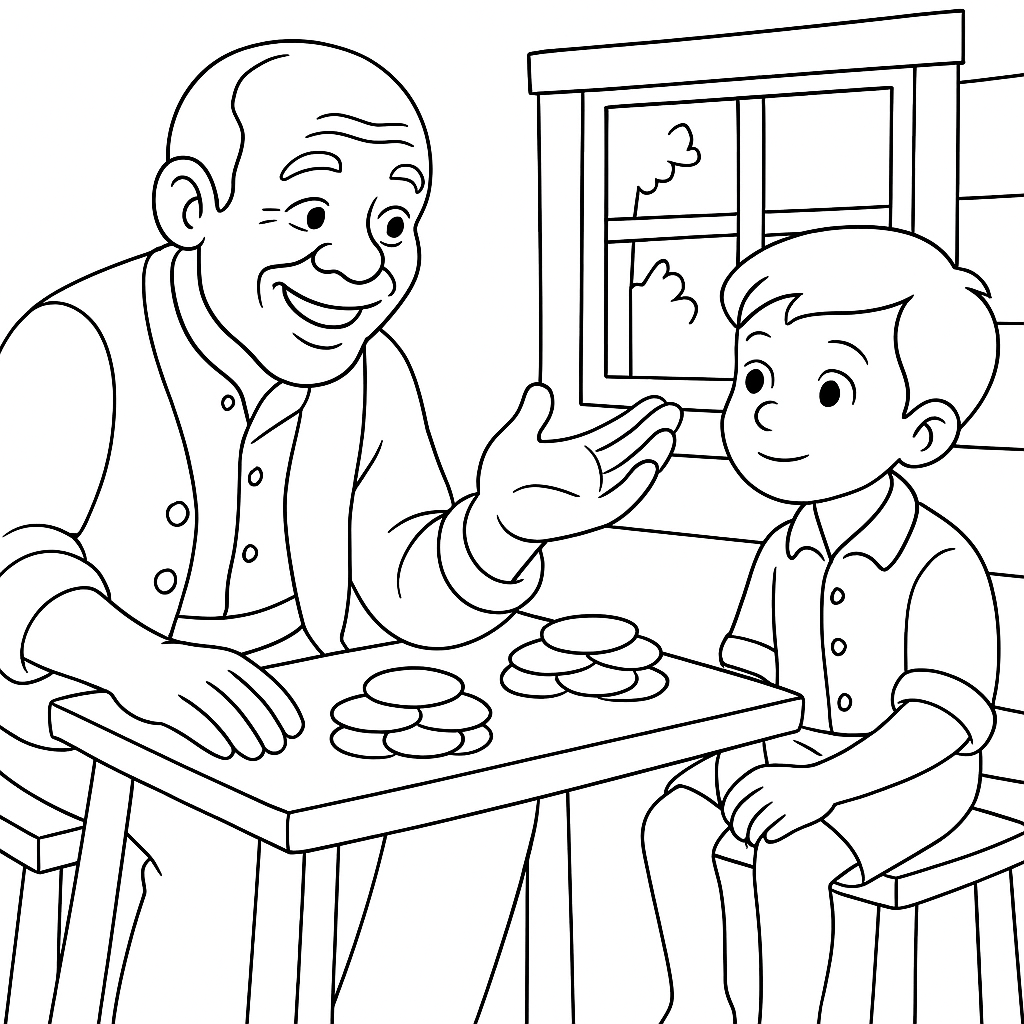 Раскраска по сказке "Как братец кролик опять перехитрил братца лиса"