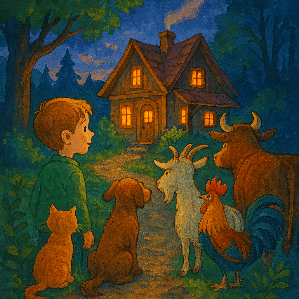 Друзья находят дом в сумерках