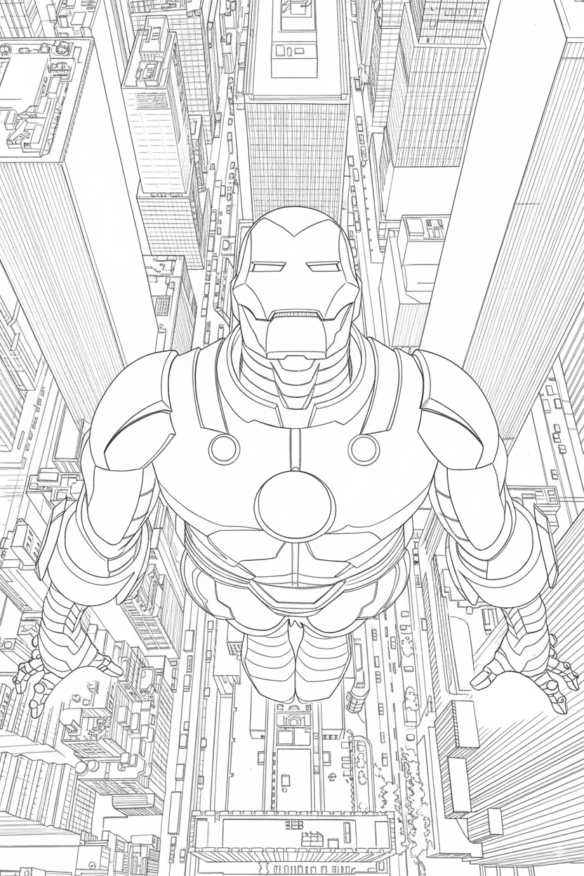 Небоскрёбный полёт Железного человека