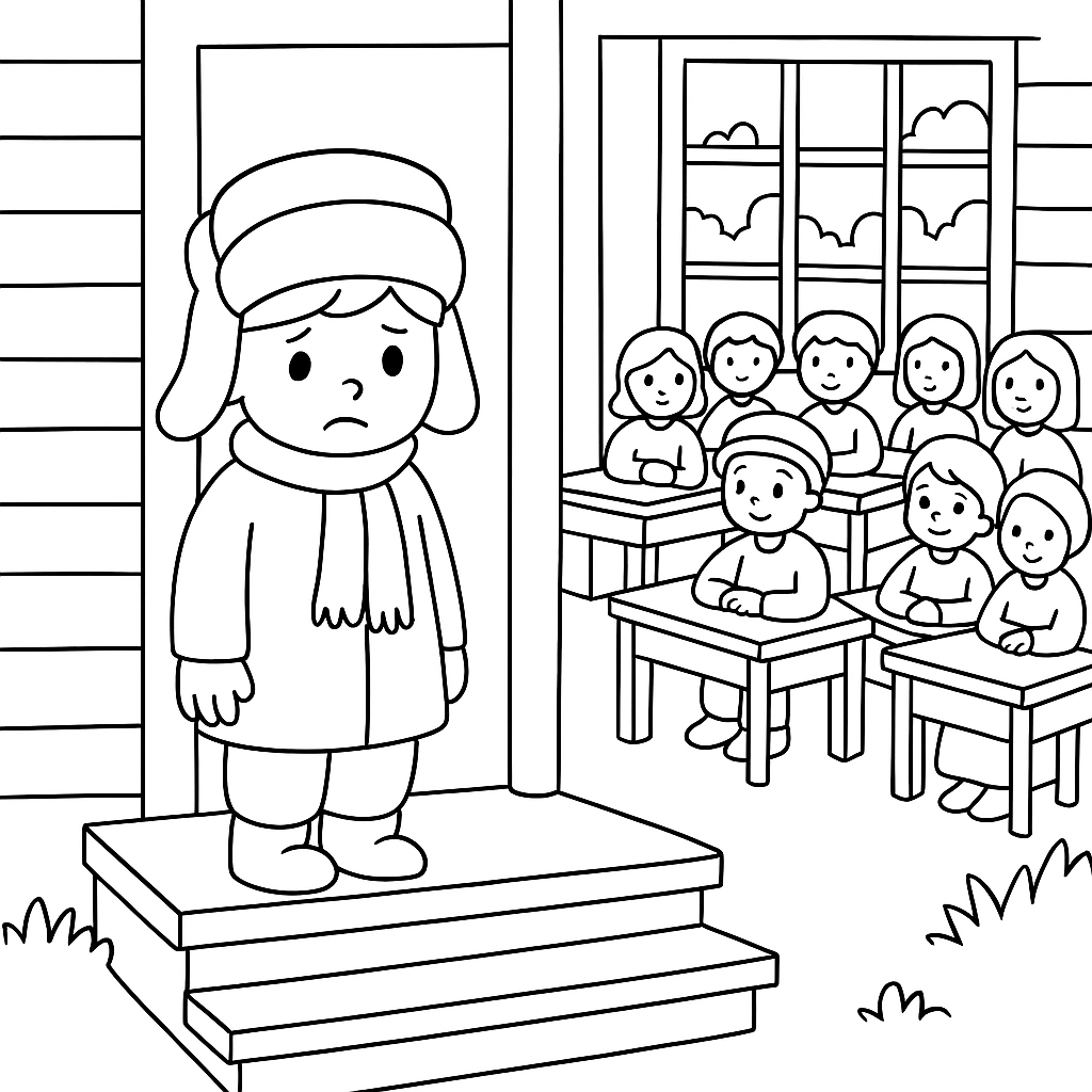 Раскраска по сказке "Филипок"