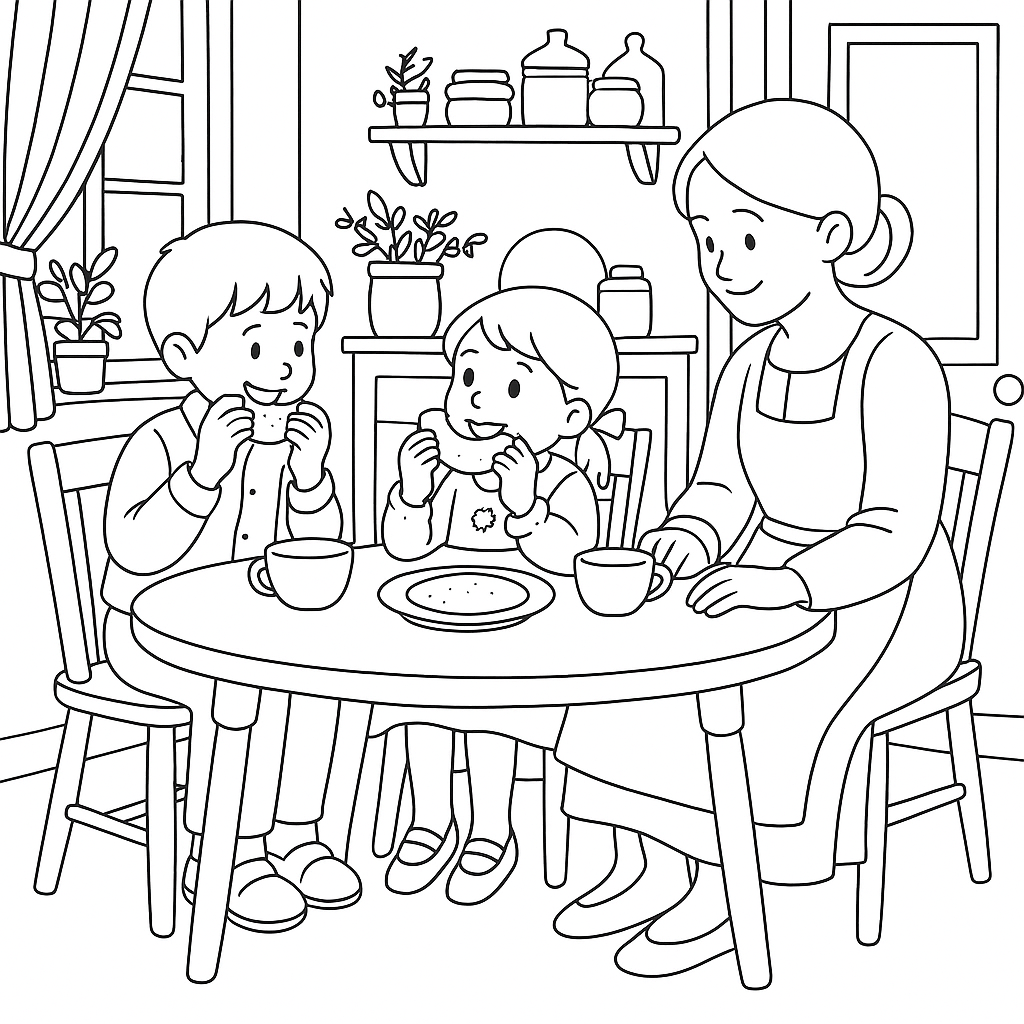 Раскраски: Две улыбки