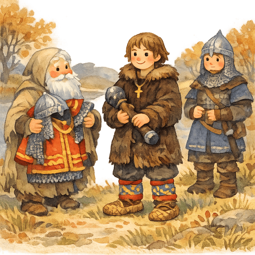 Алёша переоделся в каличью одежду, чтобы обмануть Тугарина