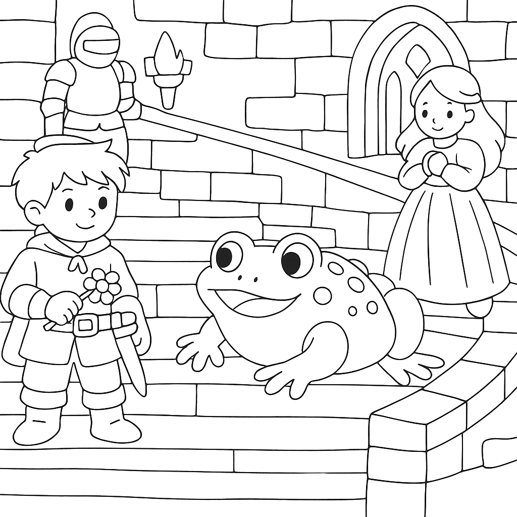 Раскраска по сказке "Страшный дракон скалы спиндлстон"