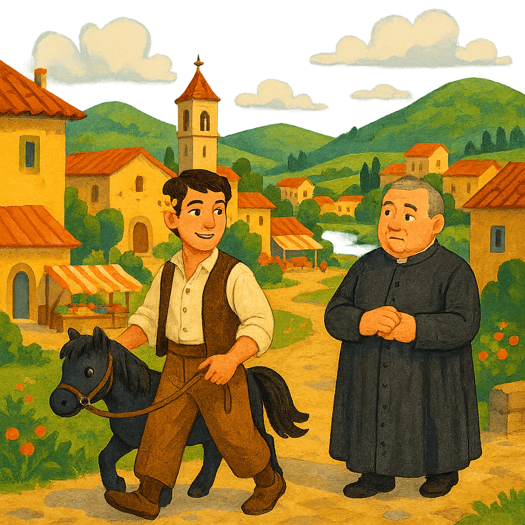 Черная лошадка