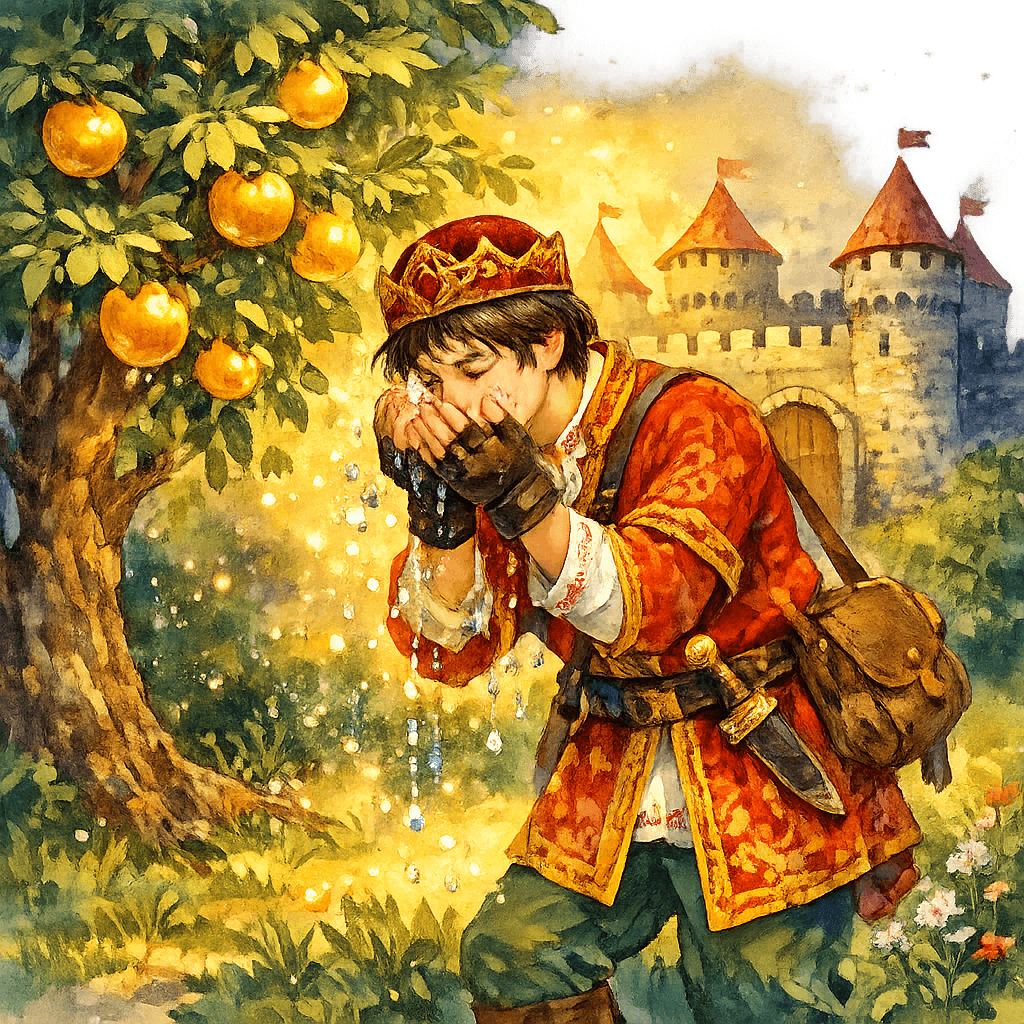 Сад озарился волшебным светом