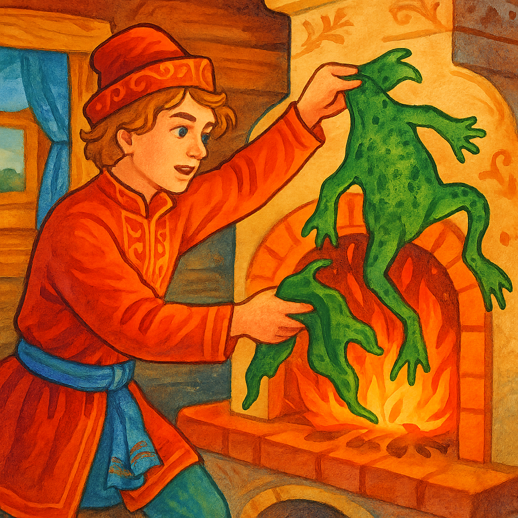 Сжигание кожи лягушки