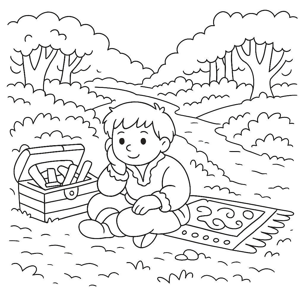 Раскраска по сказке "Доброе слово"