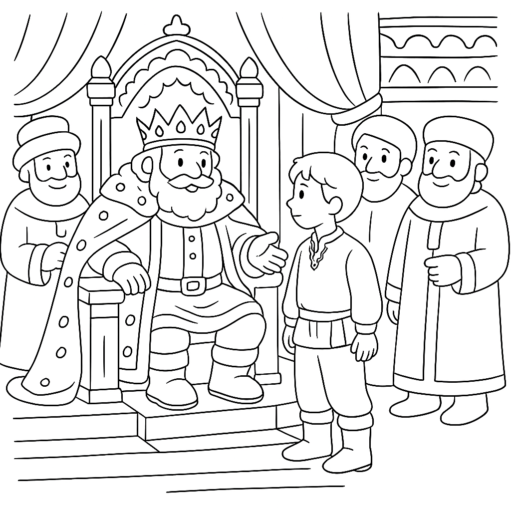 Раскраска по сказке "Доброе слово"