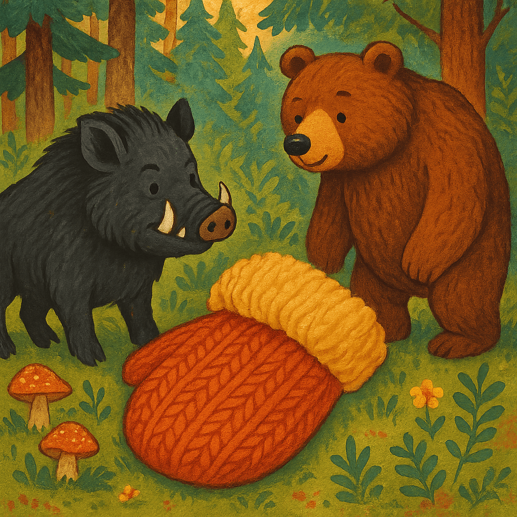 Кабан и Медведь у рукавички