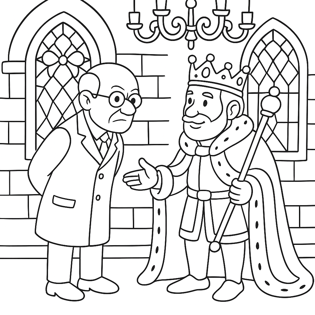 Раскраска по сказке "Принц Кролик"