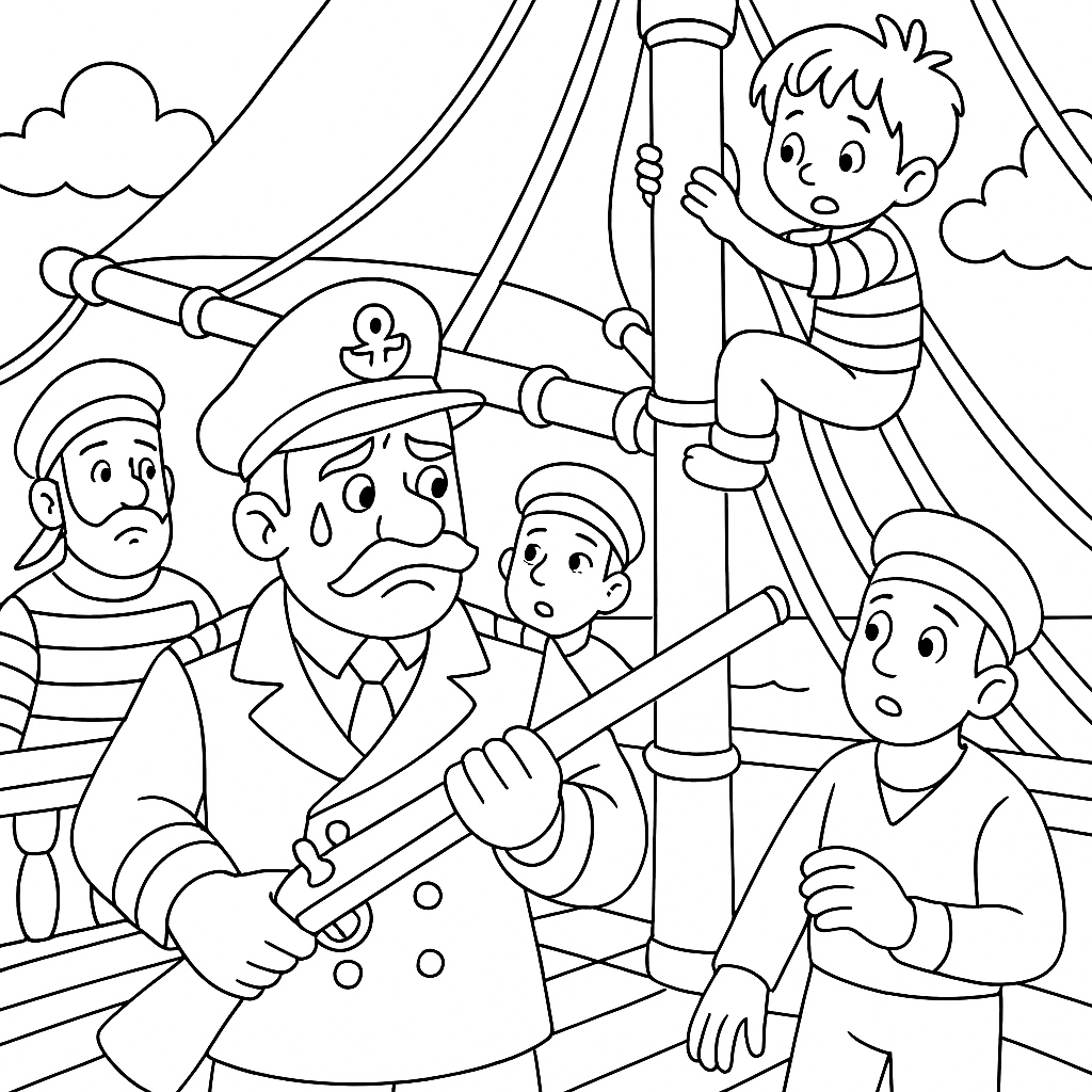 Раскраска по сказке "Прыжок"