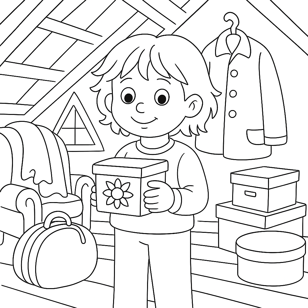 Раскраска по сказке "Город в кармане"