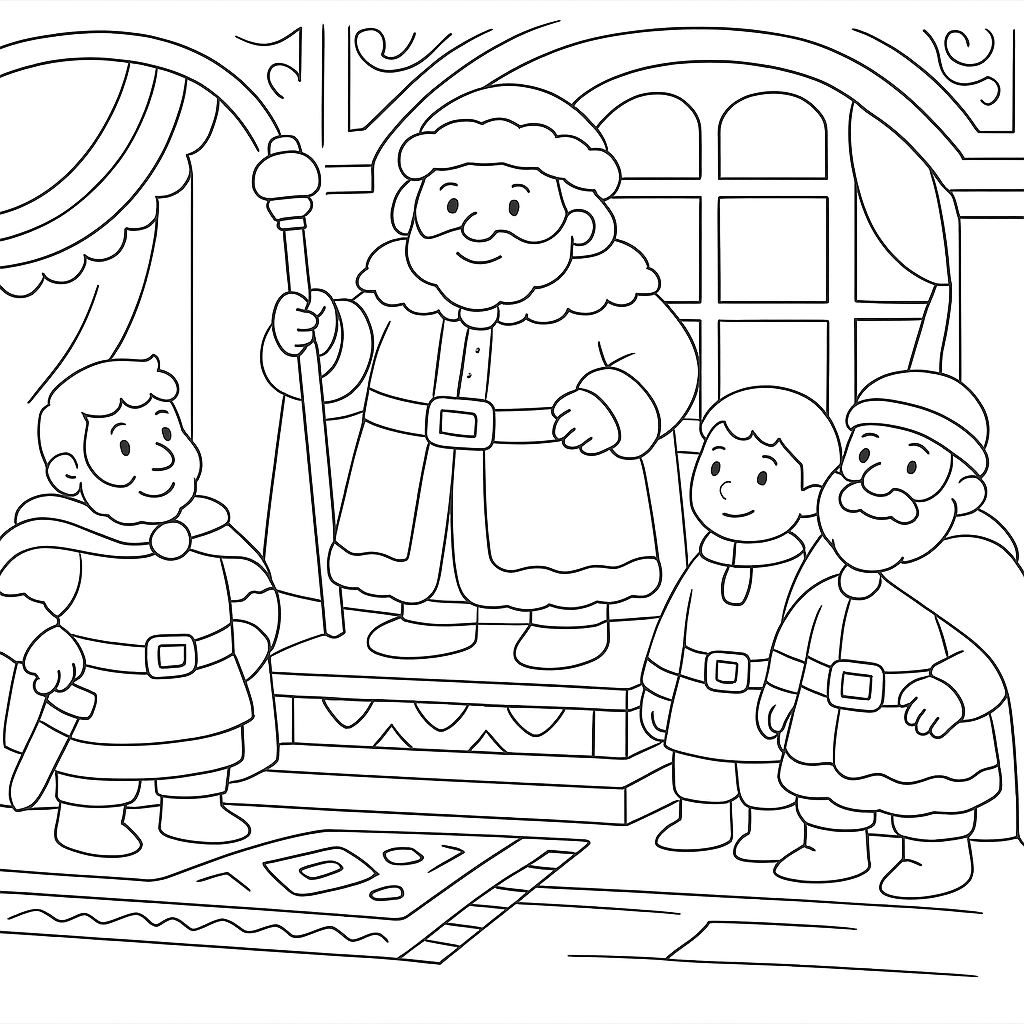 Раскраска по сказке "Бой добрыни с дунаем"