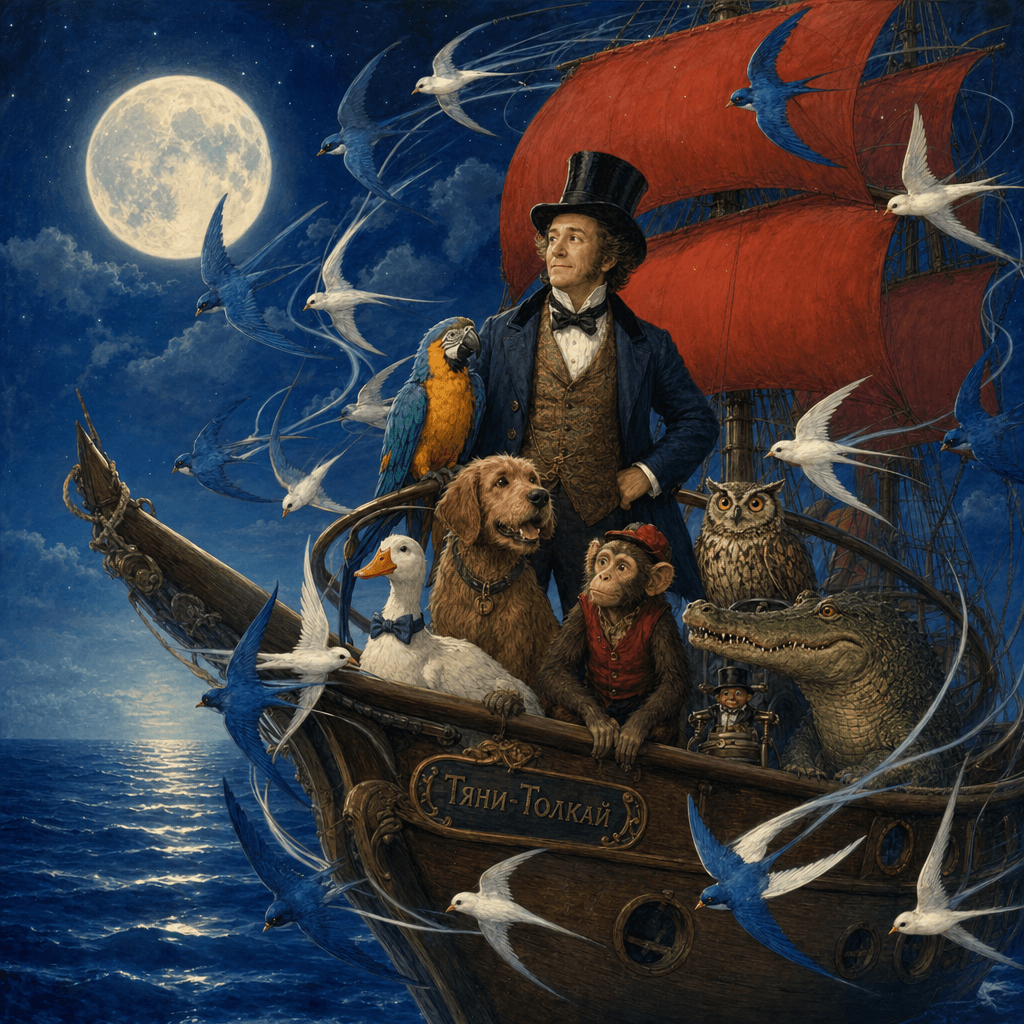 Полет ласточек сопровождает корабль доктора