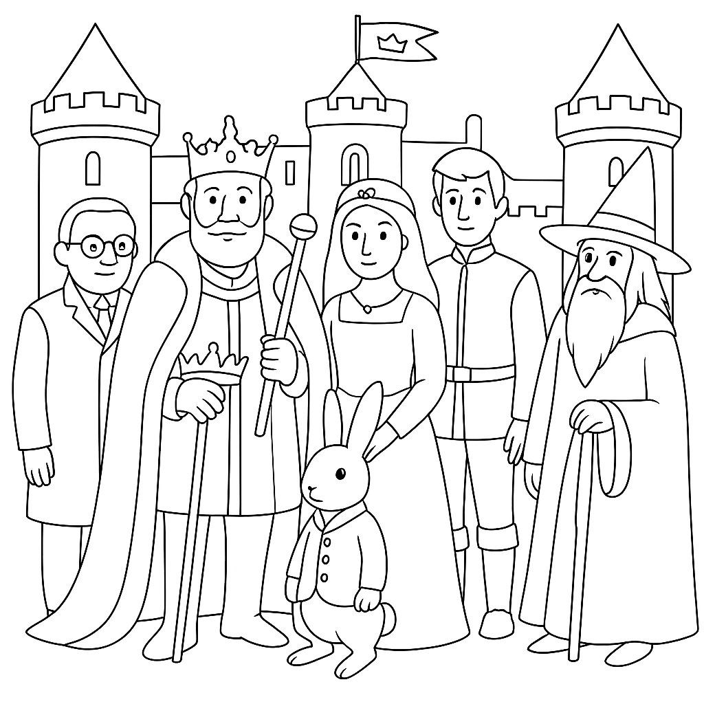 Раскраски: Принц Кролик