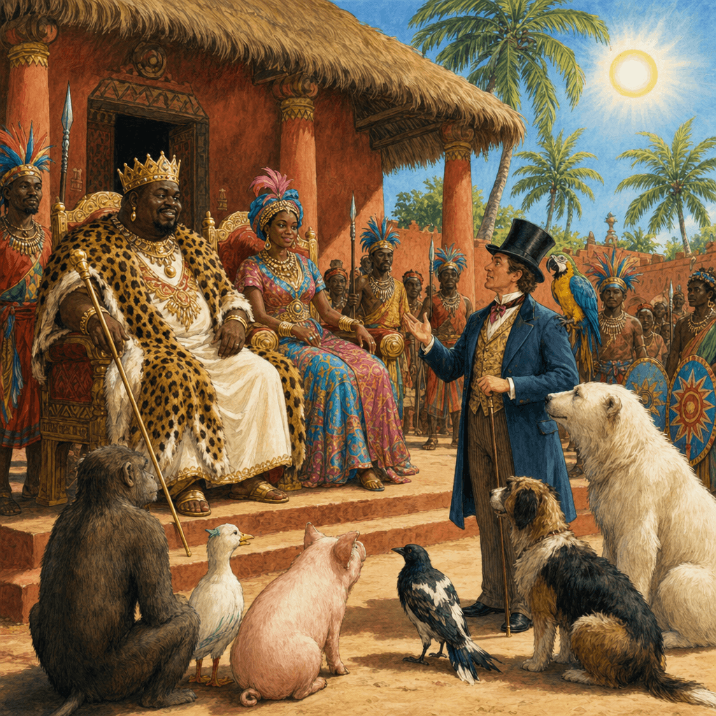 Встреча с королём и королевой Африки