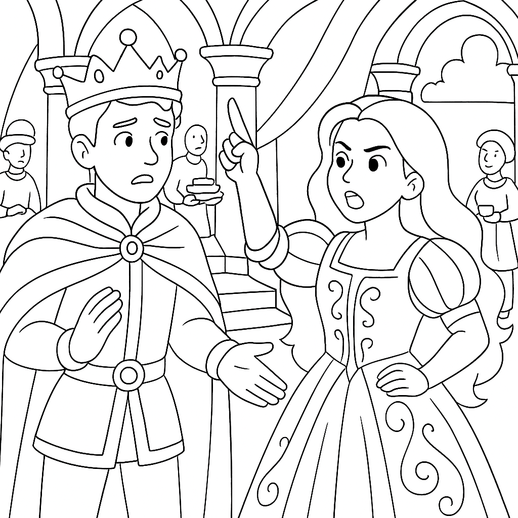 Раскраска по сказке "Крошка фея"