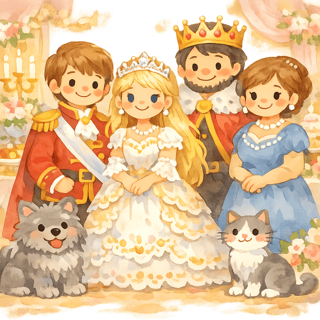 Свадьба юноши и королевской дочери, пир во дворце