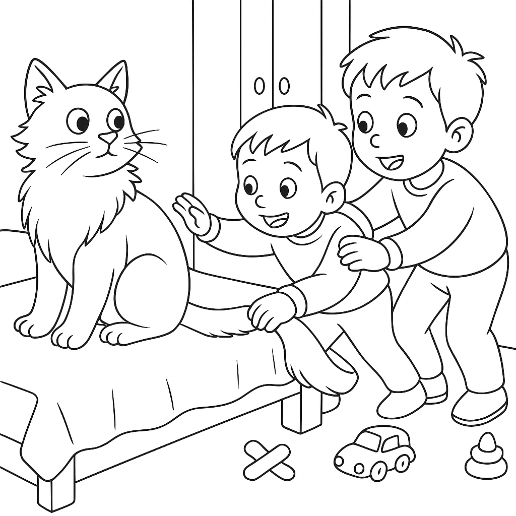 Раскраска по сказке "Мы играем в антарктиду"