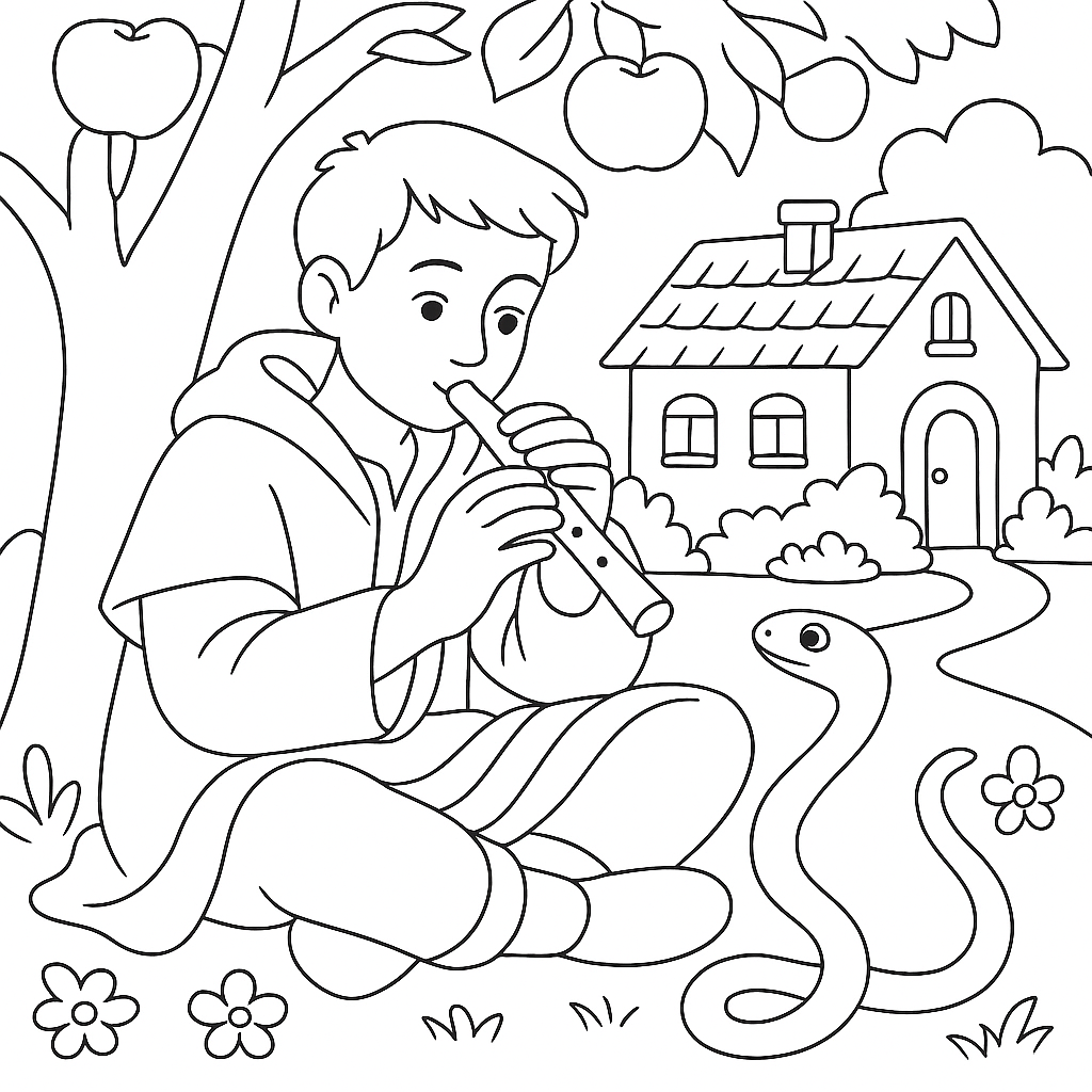 Раскраски: Змеиное деревце