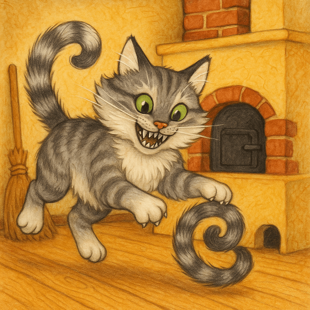 Кот Васька поймал свой хвост